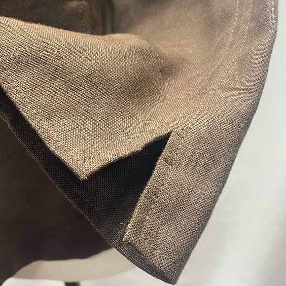 Talbots Pure Irish Linen Dark Brown Open Jacket Women’s MP LIGHTWEIGHT LUXURY - Picture 11 of 12